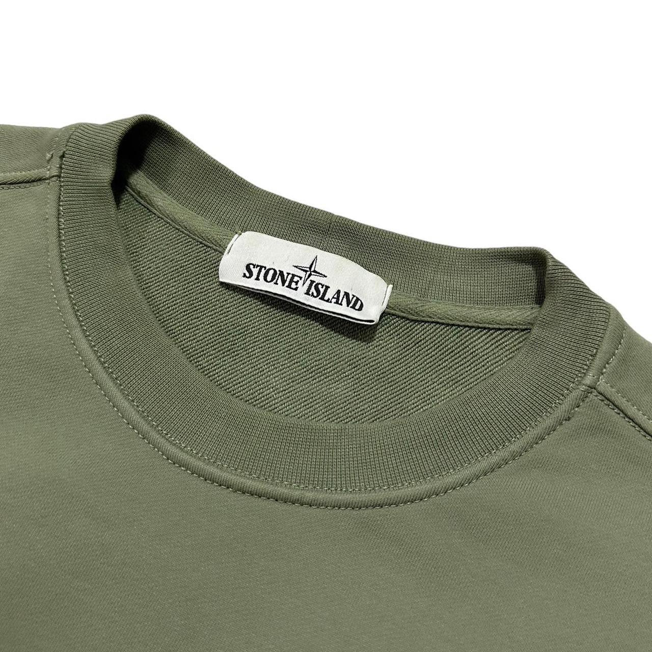 Stone Island Pullover Lime Green Crewneck