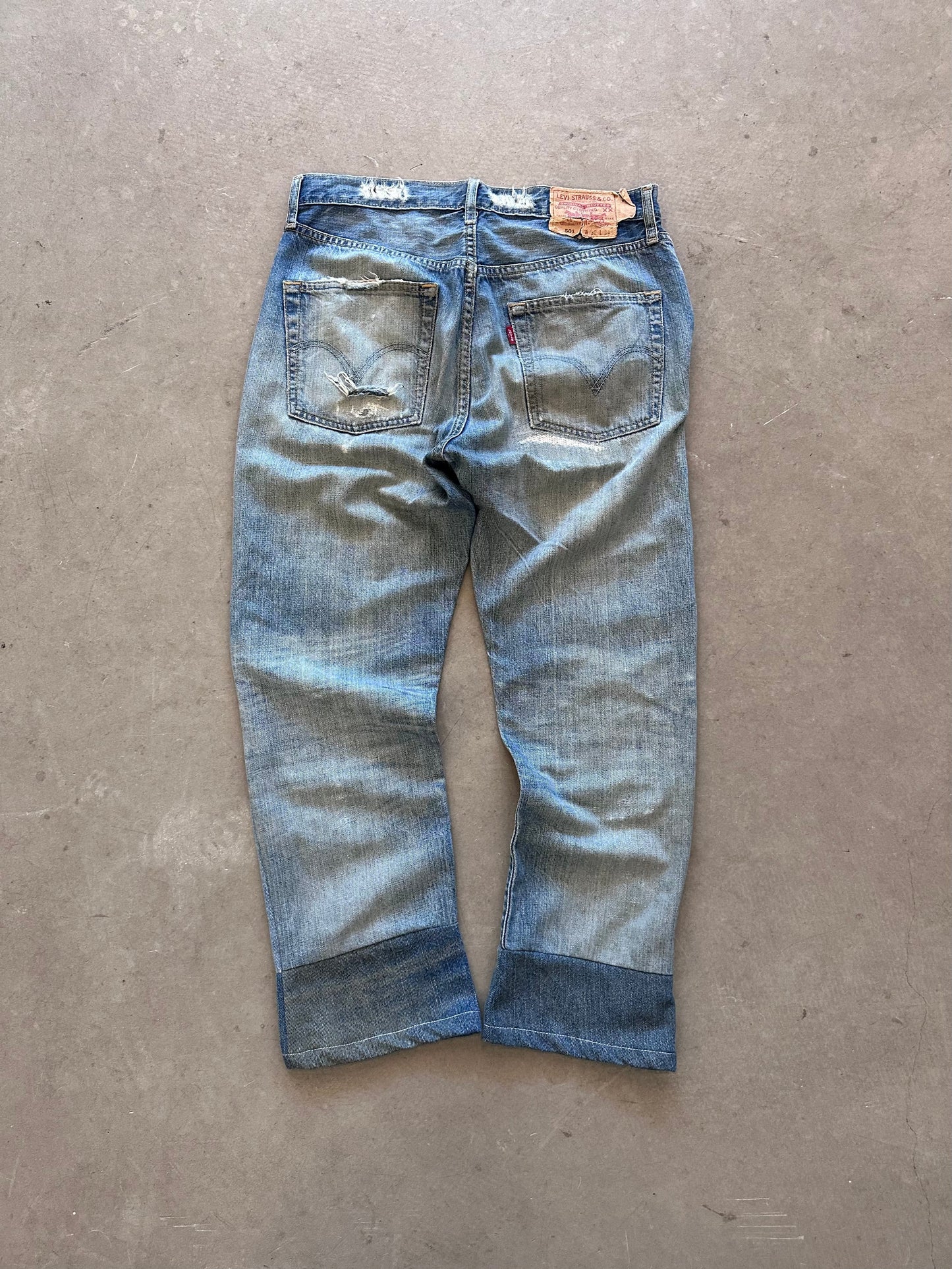 Levi's 501 Reconstructed Jeans - 32 x 34 | W32, Red