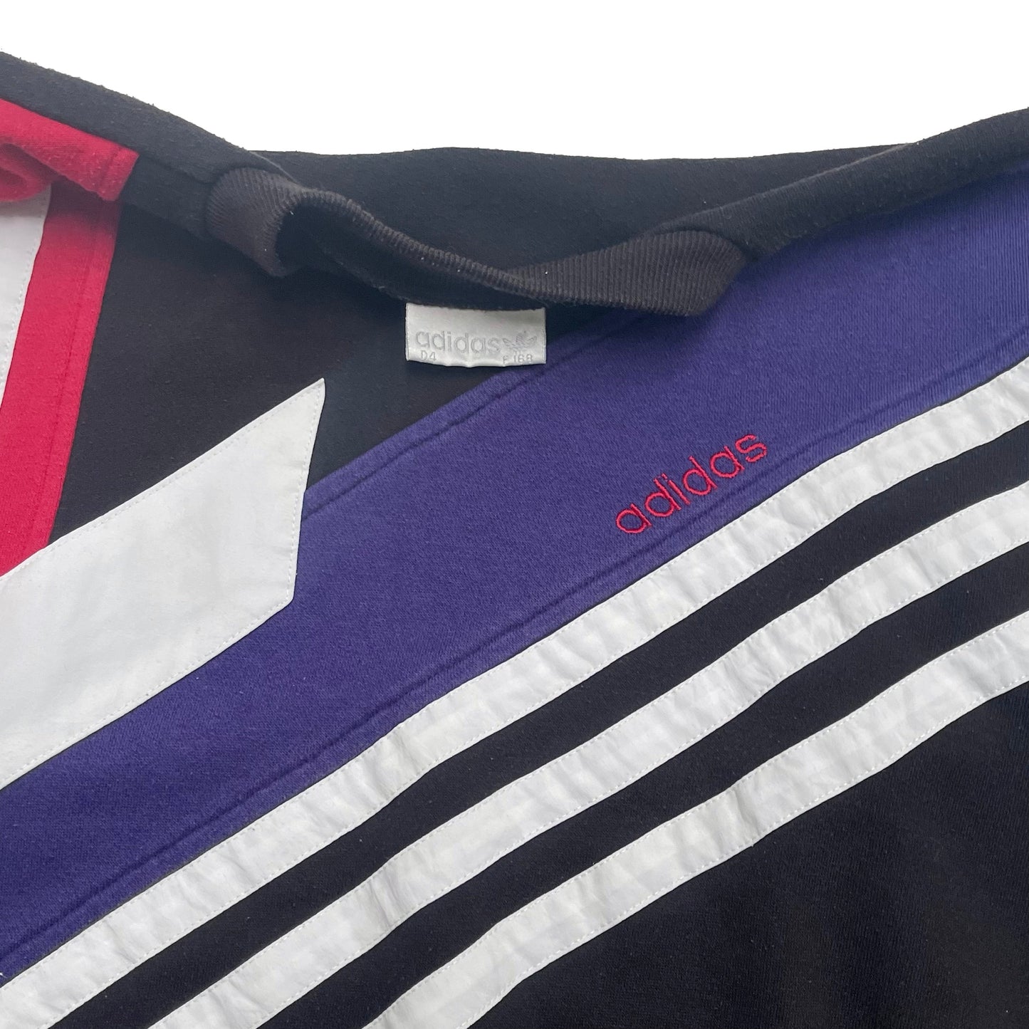 Adidas RARE 90s embroidered colour block sweatshirt (S)