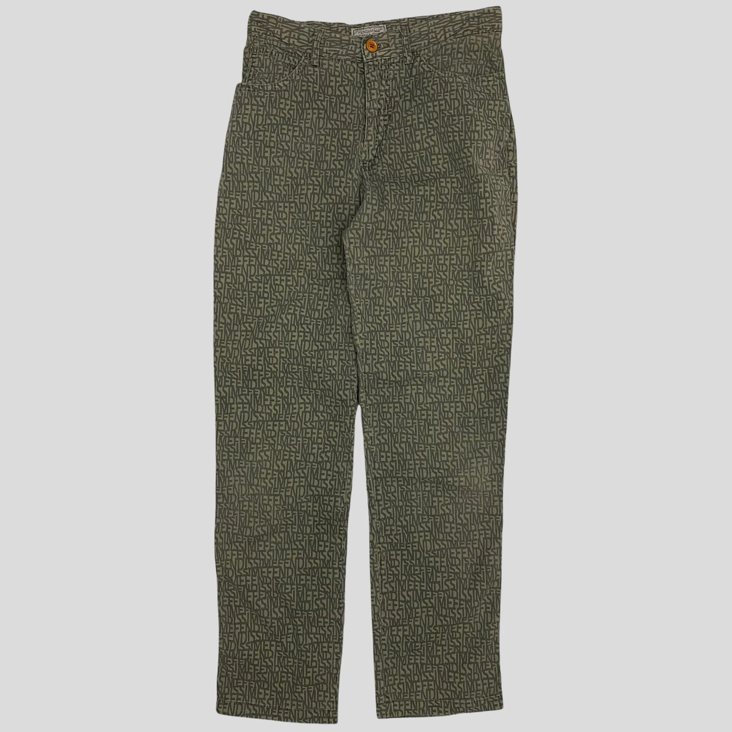 Fendi Fendissime 90’s monogram trousers - w26