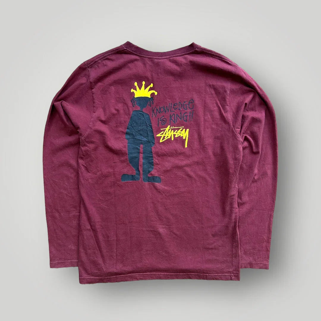Stüssy ‘Knowledge Is King’ 90s T-shirt L