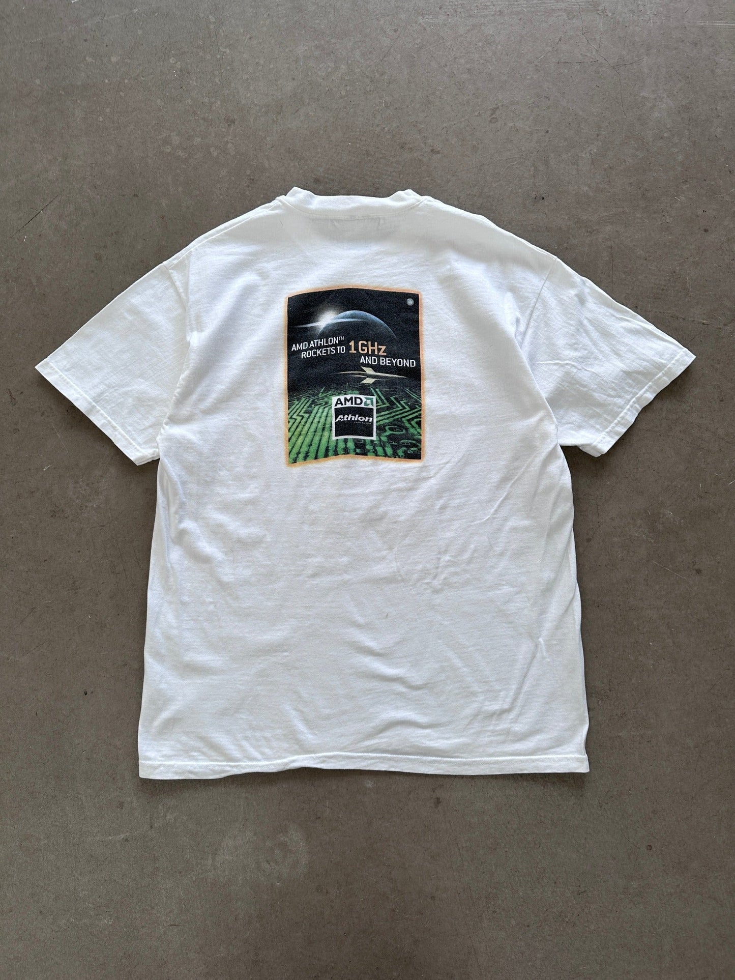 1990's AMD Athlon Processors T-Shirt - L | Large, Red