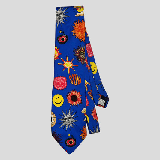Moschino Jeans 1993 Silk Sun Tie - OS | O/S, Blue