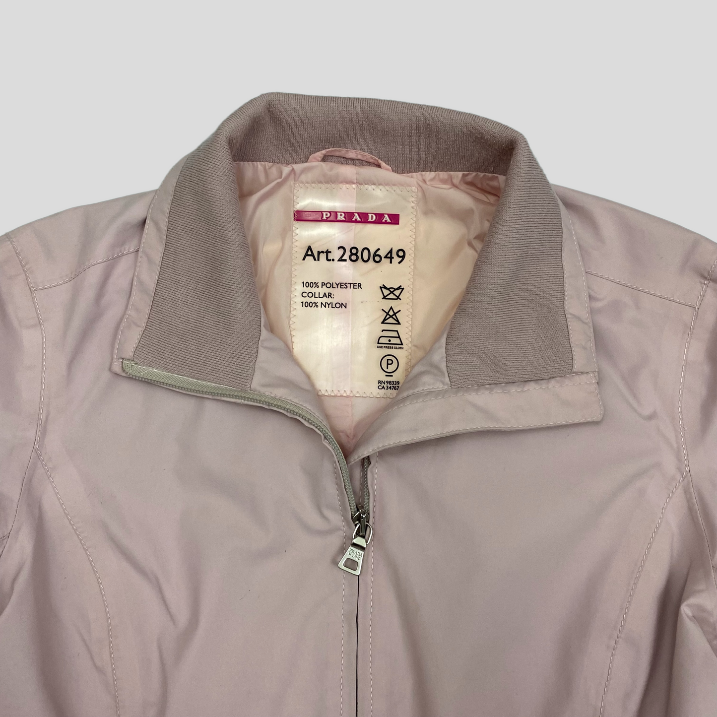 Prada Sport 00’s Dusty Pink Goretex Technical Jacket - IT42 | Default Title, Pink