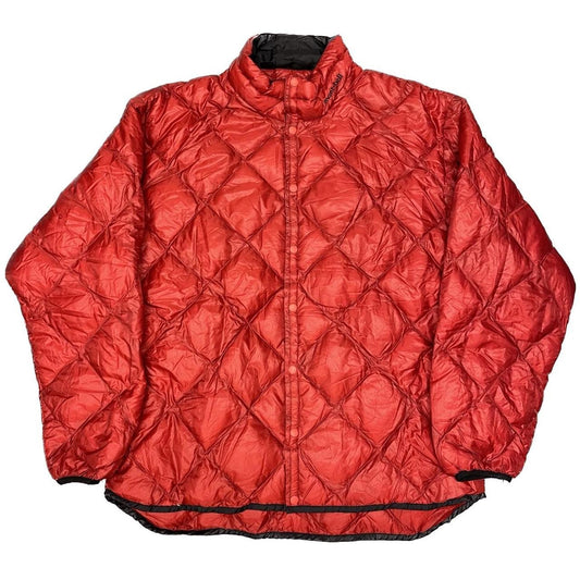 Montbell Diamond Stitch Puffer Jacket In Red ( XL )