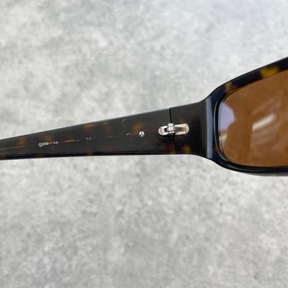 Prada 2000’s tortoise shell wrap around sunglasses