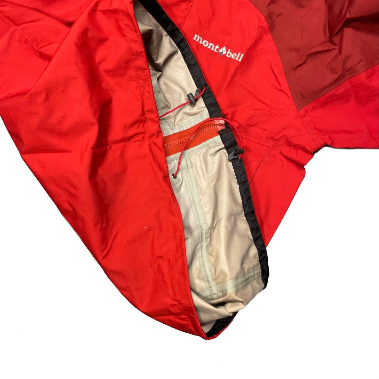 Montbell Waterproof Windbreaker Jacket In Red ( S )