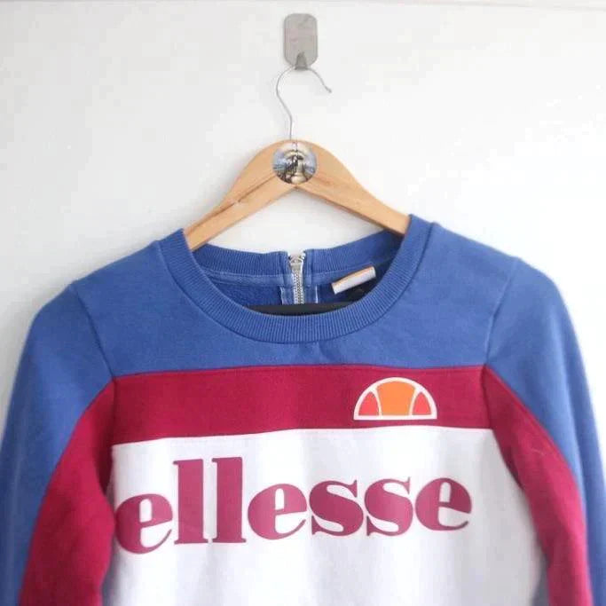 Vintage Ellesse Spellout Coloured Sweater (S)  (S)