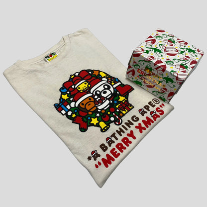 Bape 2014 Christmas T-shirt with Present Box - M/L