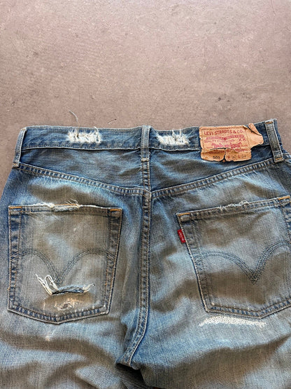 Levi's 501 Reconstructed Jeans - 32 x 34 | W32, Red