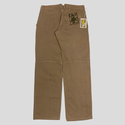 W+LT 2003 Baggy Puk Puk Trousers - 31-34 | Beige