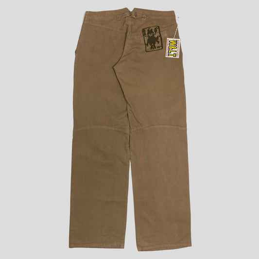 W+LT 2003 Baggy Puk Puk Trousers - 31-34 | Beige