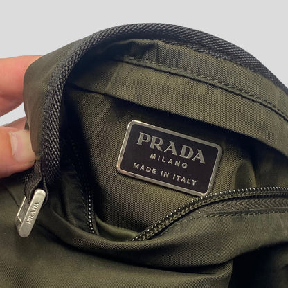 Prada 1999 Nylon Tactical Belt Bag - L | O/S, Green