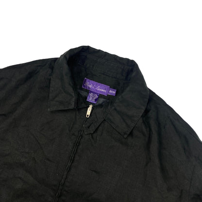 RALPH LAUREN PURPLE LABEL LINEN HARRINGTON  (L)