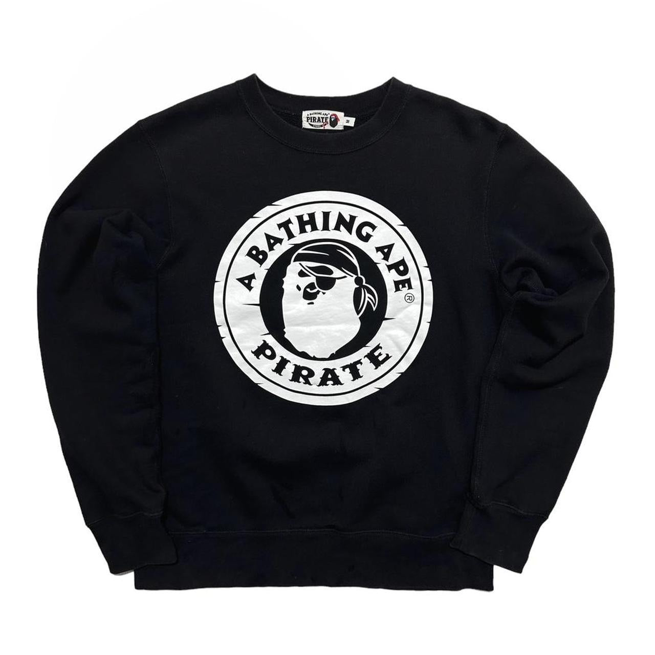 Bape Pirate Front Print Pullover Crewneck