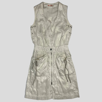 Prada Sport 00’s Nylon Shimmer Cargo Dress - UK6/8