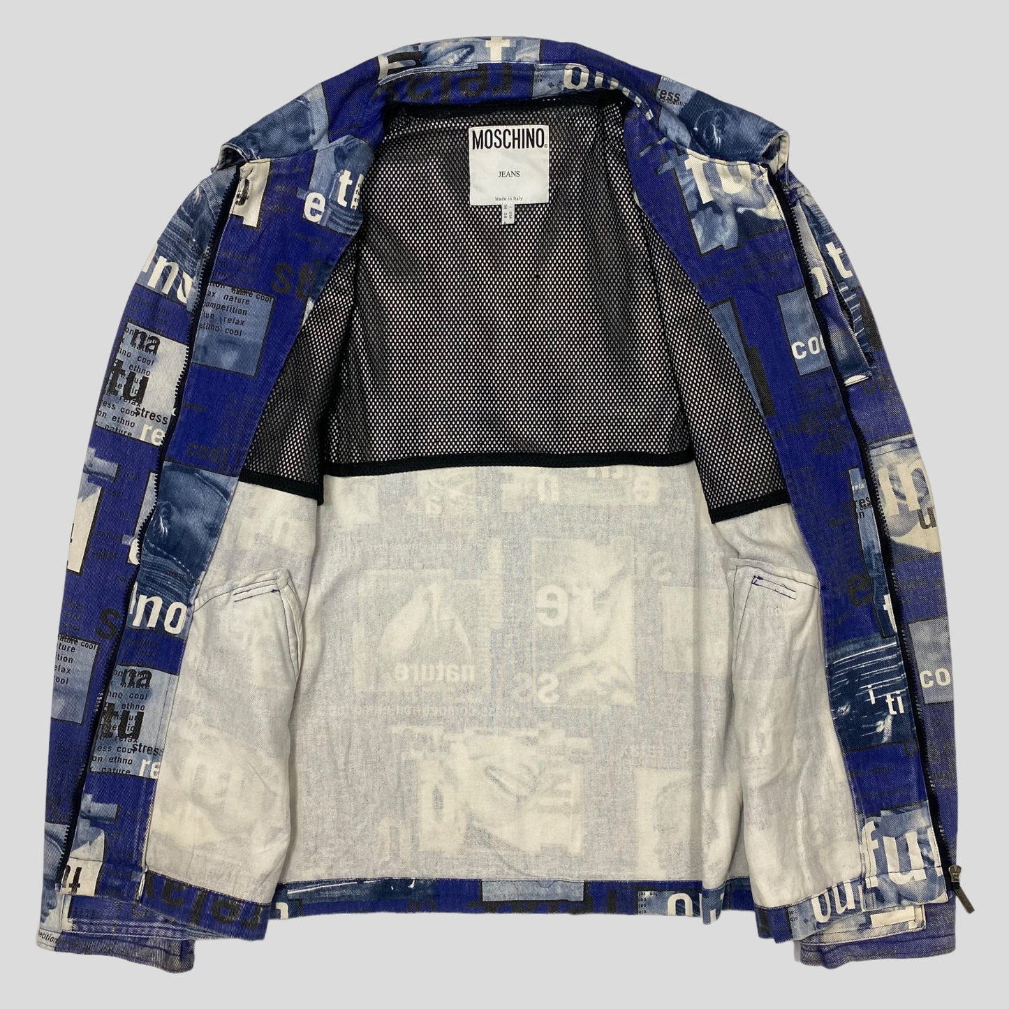 Moschino Jeans ‘99 Ethno Denim Jacket - IT54 (L/XL) | Default Title, Red