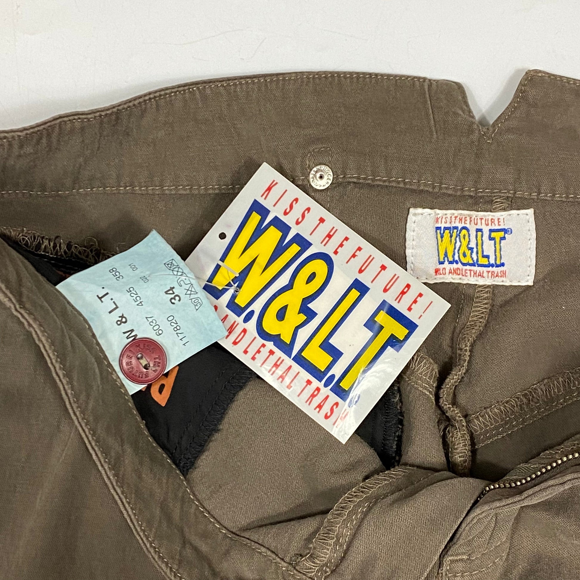 W+LT 2003 Baggy Fit Darted Trousers - 30/31 | W30, Grey