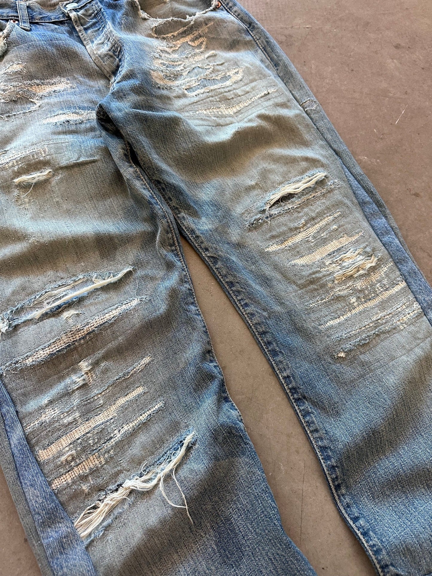 Levi's 501 Reconstructed Jeans - 32 x 34 | W32, Red