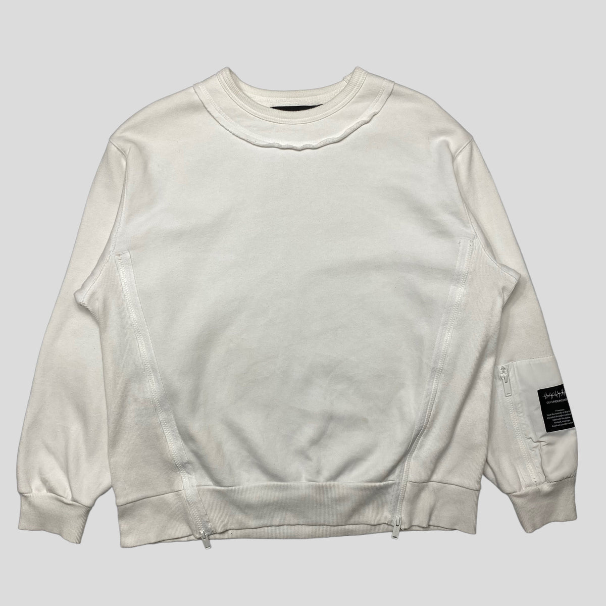 Undercover x GU Nylon Panelled Crewneck - XL | XL, White