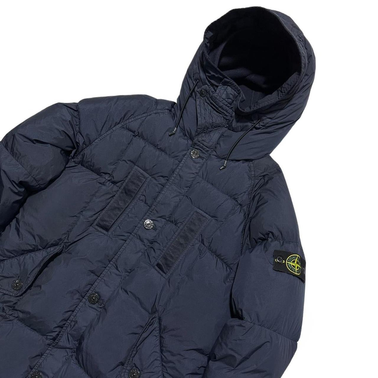 Stone Island Garment Dyed Crinkle Reps NY Down Jacket.