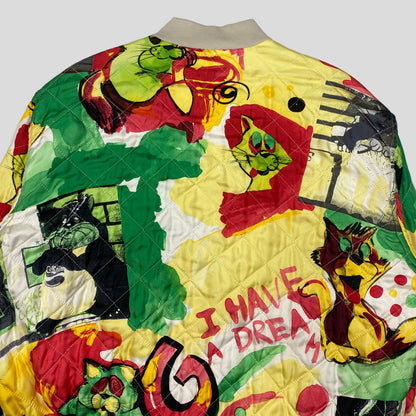 Iceberg 1992 Don’t Drug Out Silk Bomber - S/M | Small, Multicolour