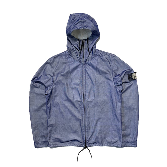 Stone Island Snowflake “In an avalanche no single snowflake feels responsible” Tyvek Jacket with Mesh Special Process Badge