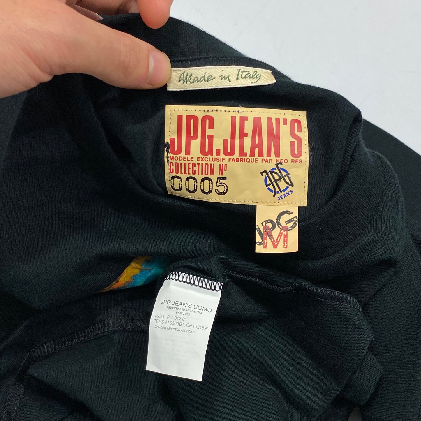 JPG Jeans SS2003 No0005 Graphic T-shirt - M | Default Title, Black