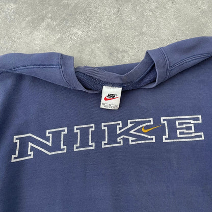 Nike RARE 1990s heavyweight embroidered sweatshirt (M)