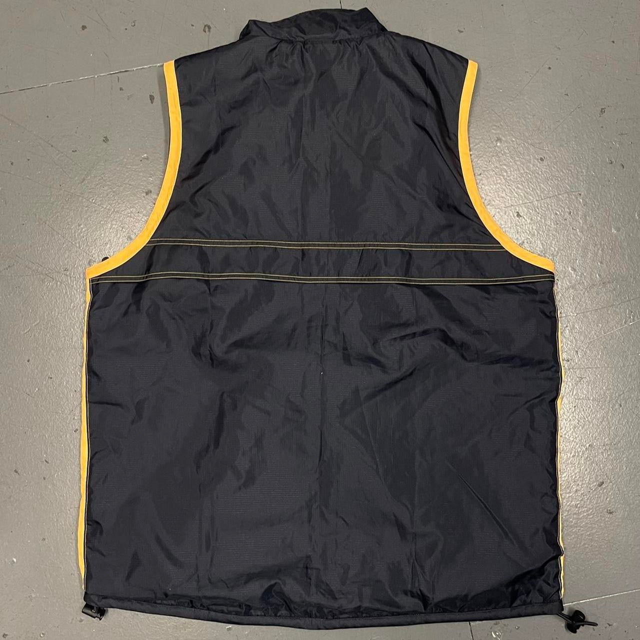 Adidas Technical Gilet In Navy & Yellow ( L )