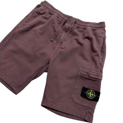 Stone Island Burgundy Shorts