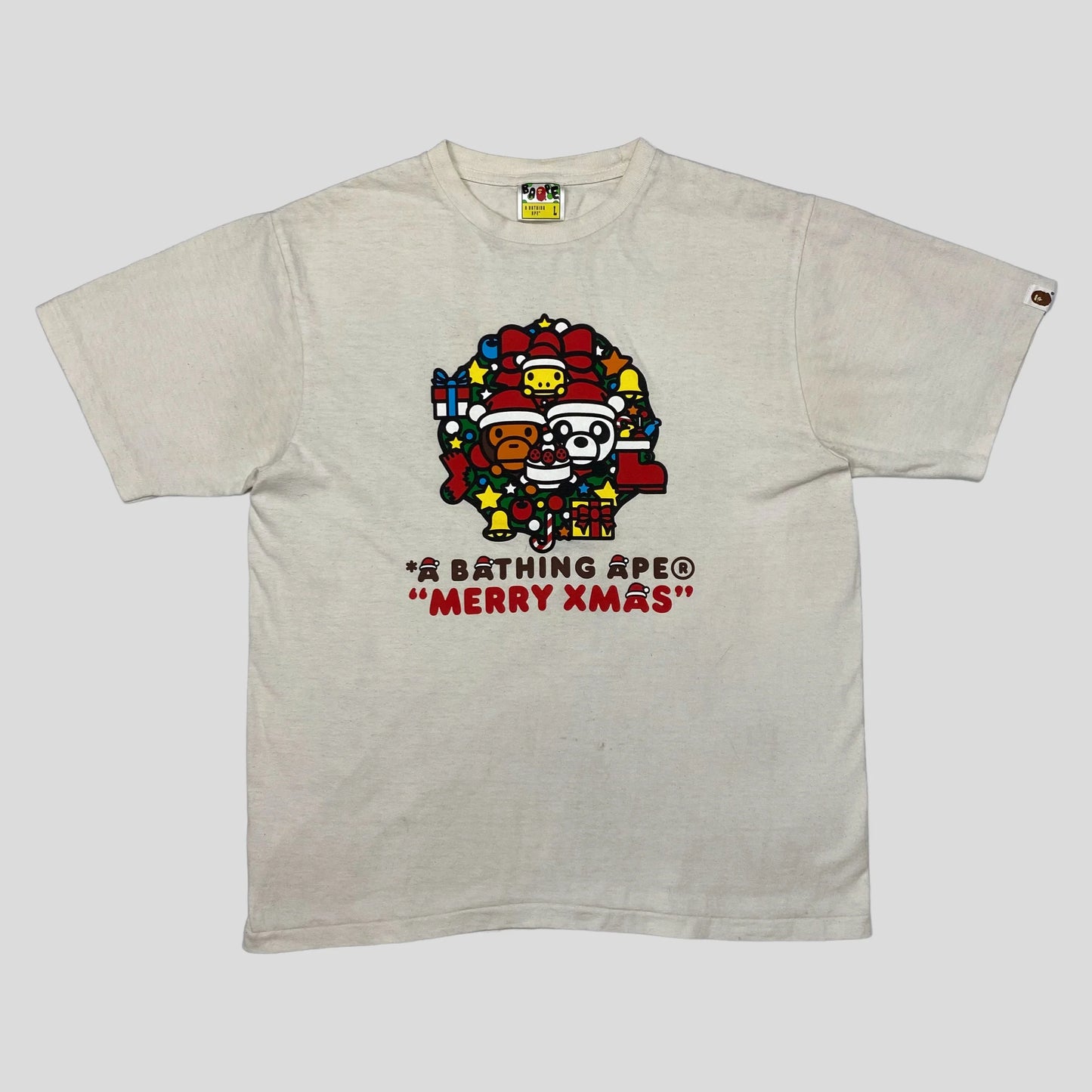 Bape 2014 Christmas T-shirt with Present Box - M/L