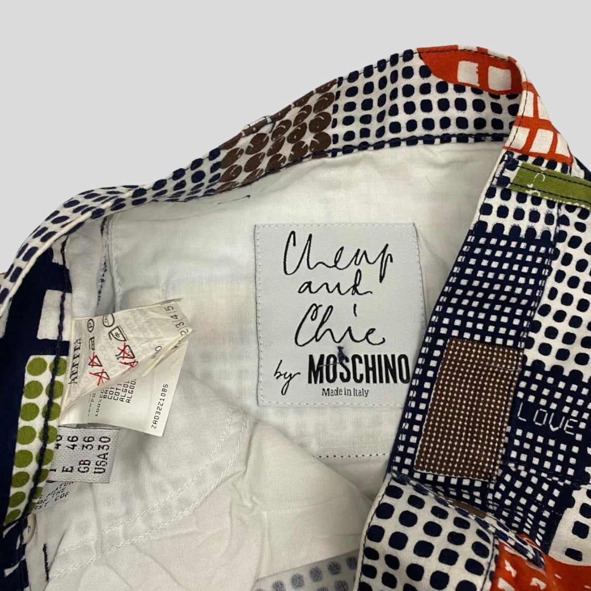 Moschino Cheap and Chic 1998 I am What I am Trousers - W31 | Multicoloured