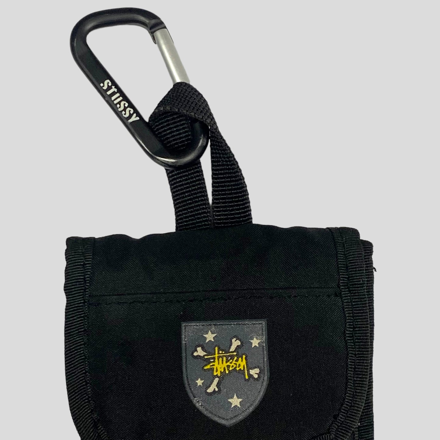 Stussy 2002 Carabiner Pouch | Default Title, Black