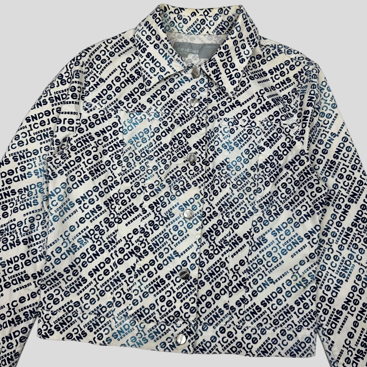 Iceberg 1990’s Icejeans Fade Jacket - XS / UK6 | XS, Blue