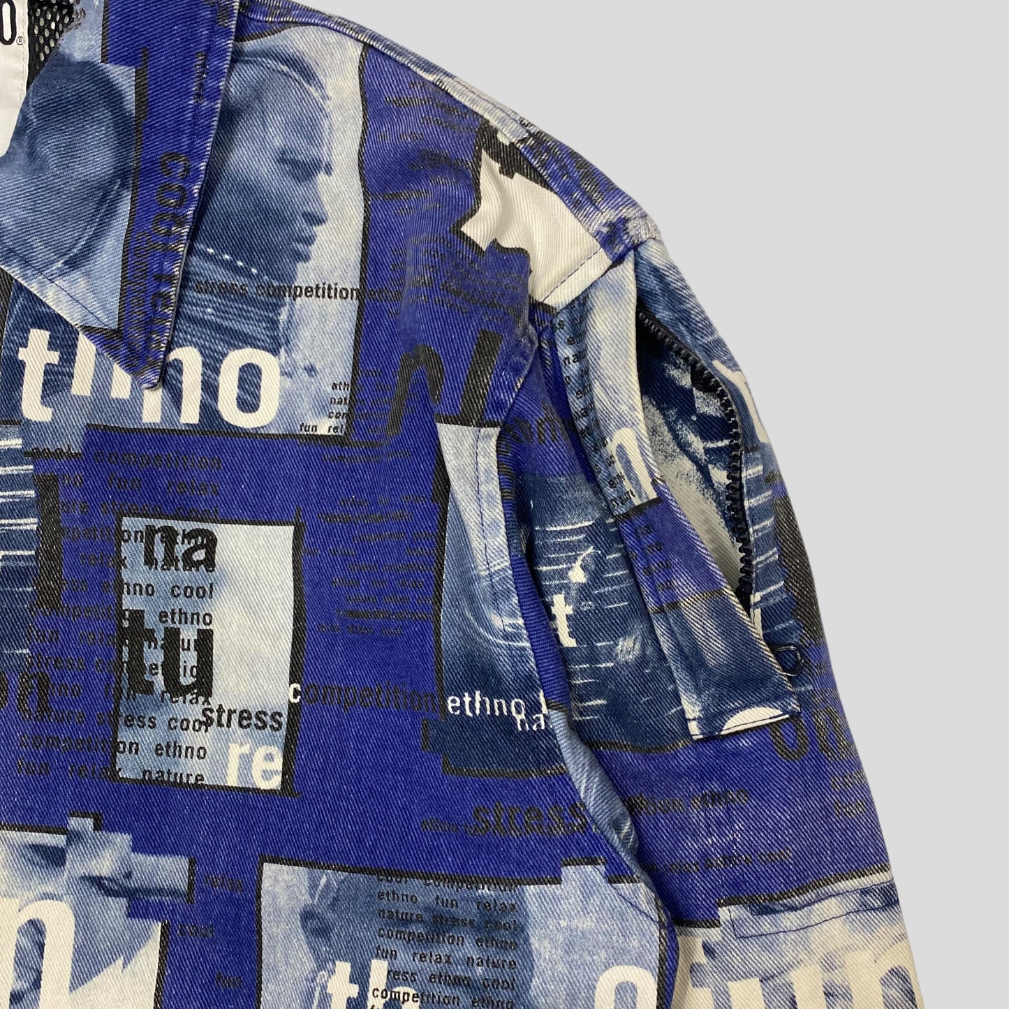 Moschino Jeans ‘99 Ethno Denim Jacket - IT54 (L/XL) | Default Title, Red