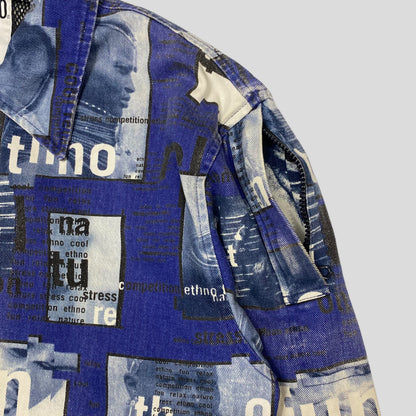Moschino Jeans ‘99 Ethno Denim Jacket - IT54 (L/XL) | Default Title, Red