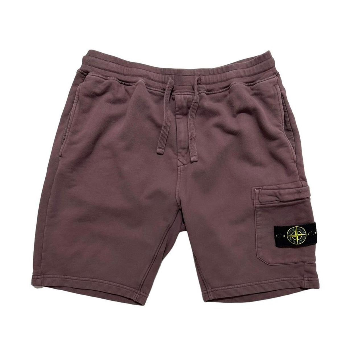 Stone Island Burgundy Shorts