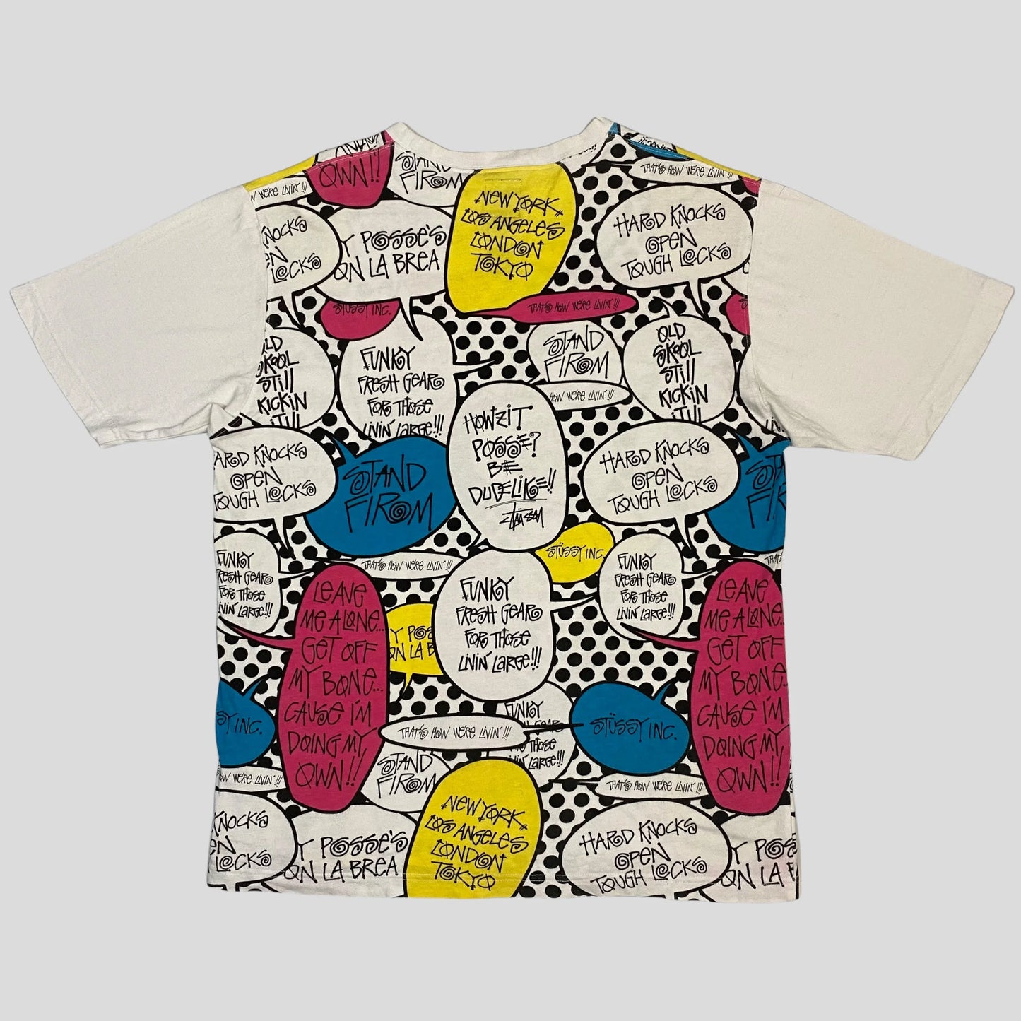 Stussy 00’s Speech Bubble Print Tee - L