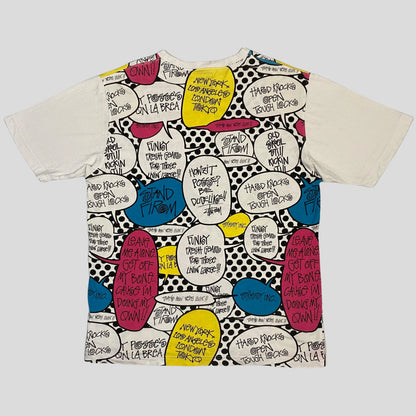 Stussy 00’s Speech Bubble Print Tee - L