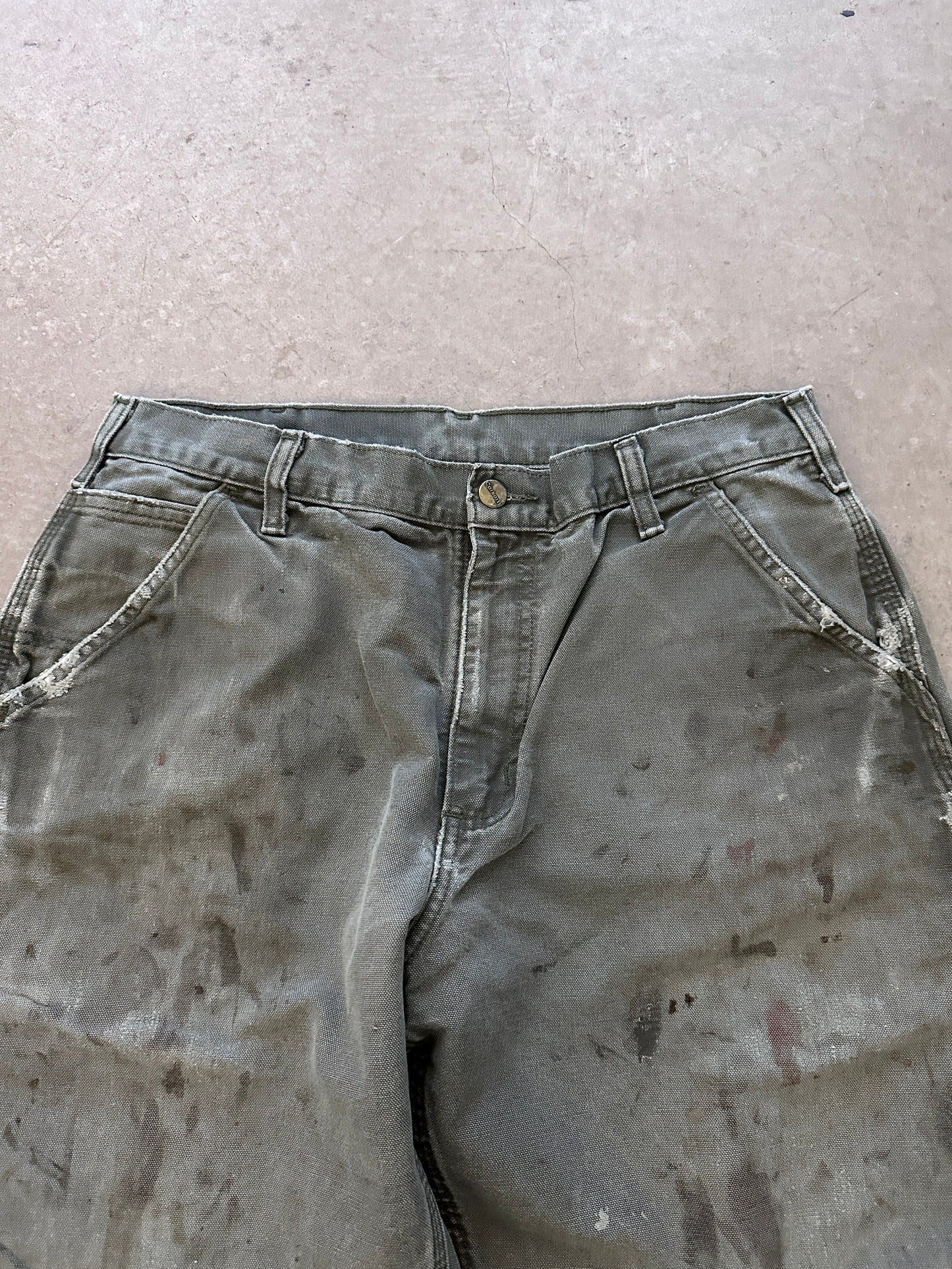 Carhartt Thrashed Carpenter Pants - 34 x 30 | W34, Red