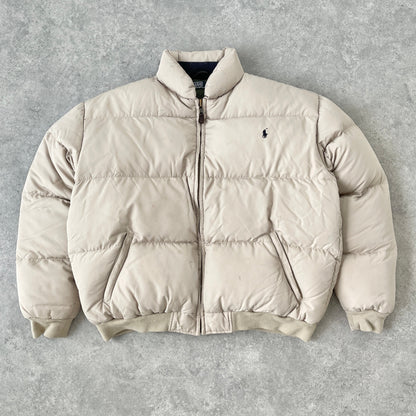 Ralph Lauren RARE 1990s heavyweight puffer bomber jacket (M)