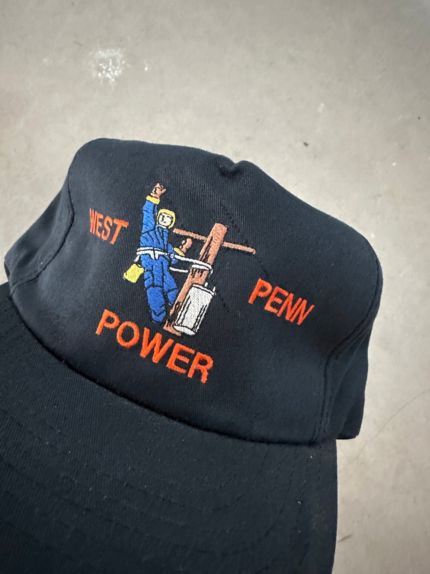 1990's West Penn Power Cap | O/S, Black