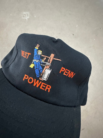 1990's West Penn Power Cap | O/S, Black