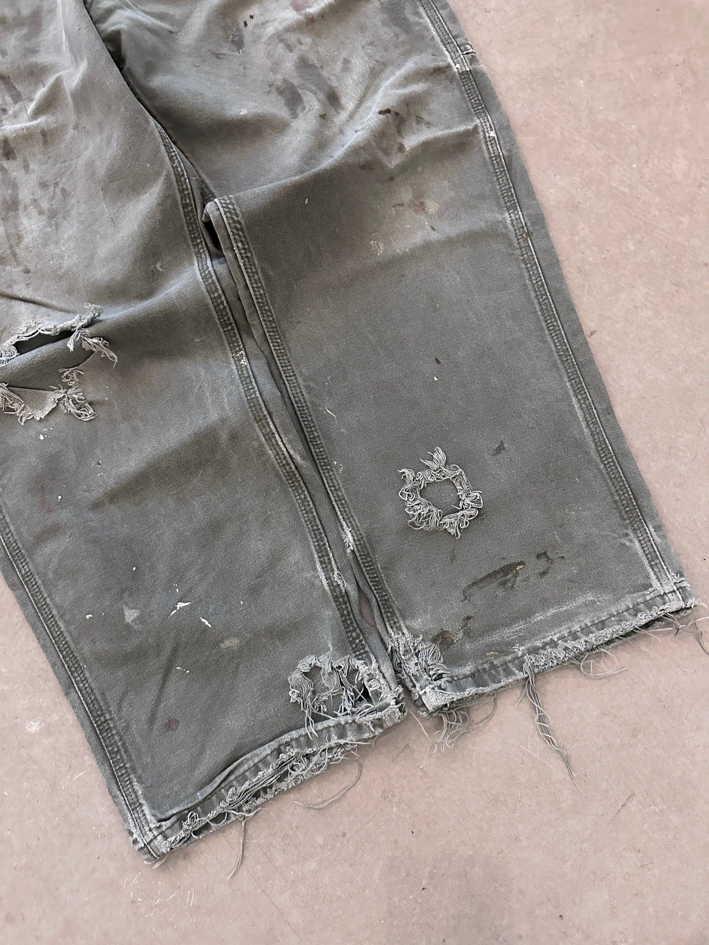 Carhartt Thrashed Carpenter Pants - 34 x 30 | W34, Red