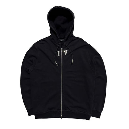 Givenchy ‘17’ Black Full Zip Hoodie