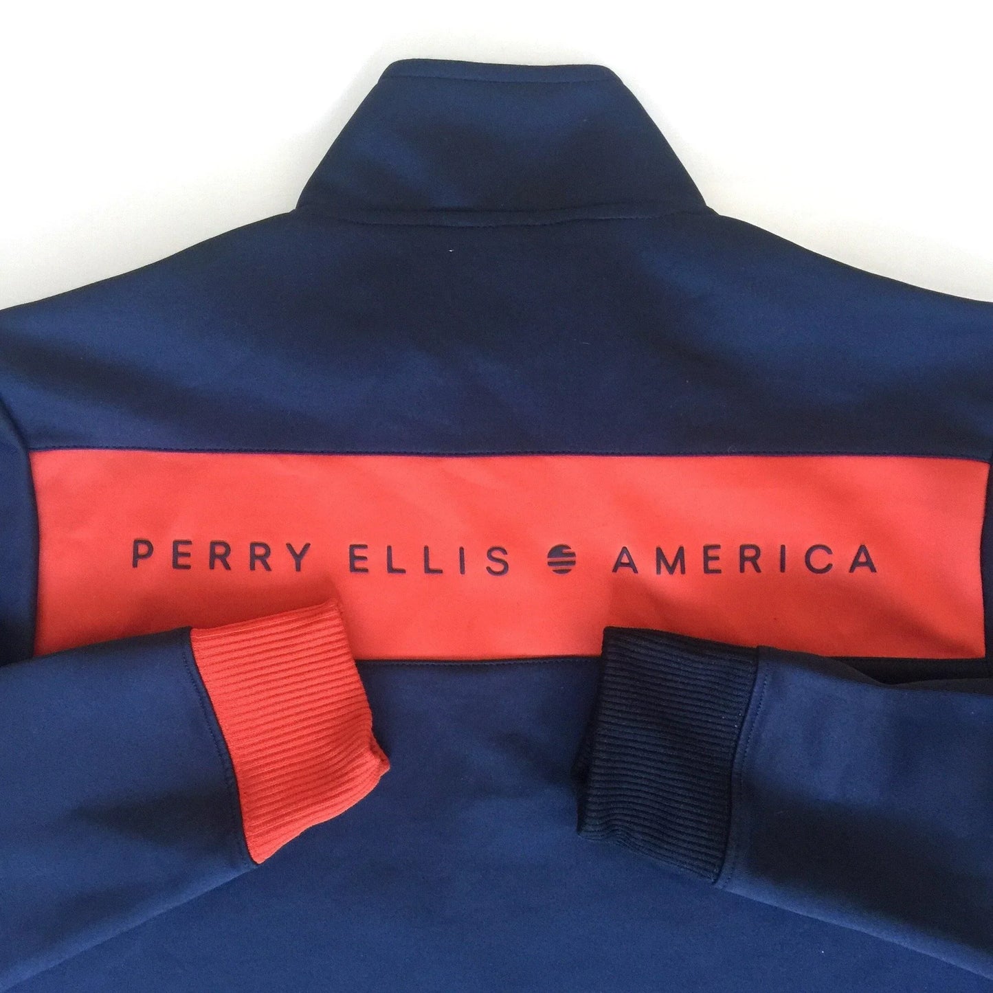 Vintage Perry Ellis Block Spellout Quarter Zip (S)  (S)  (M)