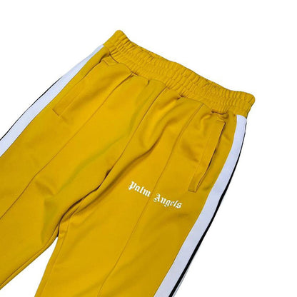 Palm Angels yellow side stripe track pants