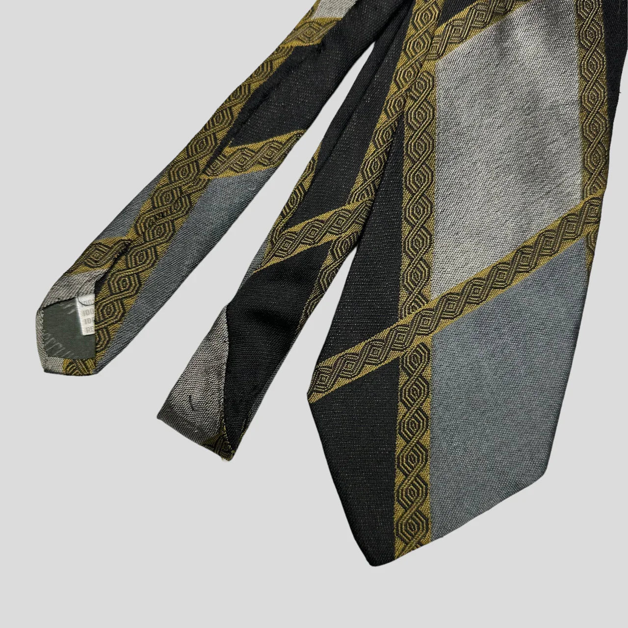 Moschino 90’s Greek Lines Print Tie