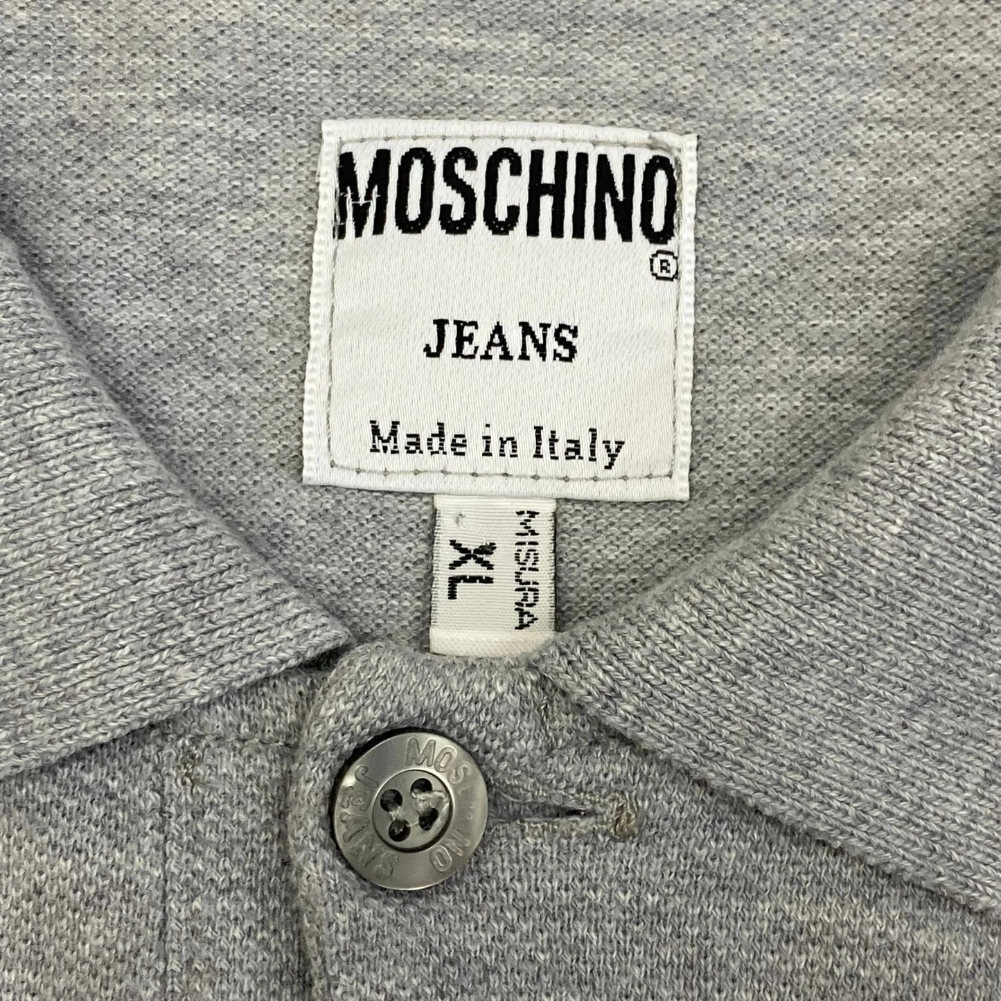 Moschino Jeans 90’s Taped Monogram Polo - XL